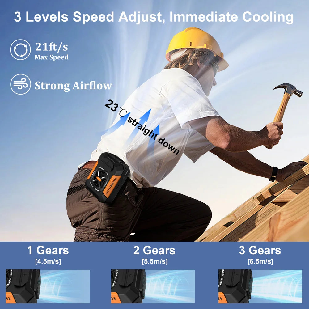 Rapid Cool Neck Clip Fan