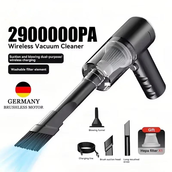 PowerClean Pro Portable Car Vacuum Cleaner
